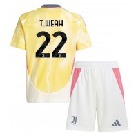 Camisa de time de futebol Juventus Timothy Weah #22 Replicas 2º Equipamento Infantil 2024-25 Manga Curta (+ Calças curtas)